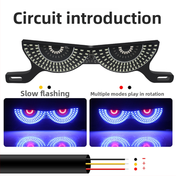 LED svetlo na poznávaciu značku motorky, akrylové telo, 12V, model motor273, univerzálna kompatibilita