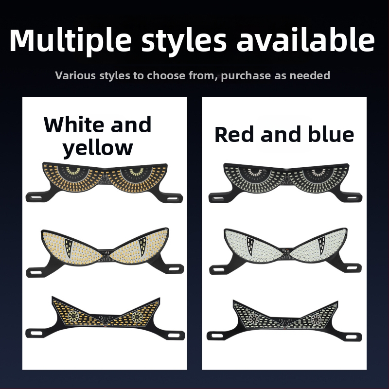 LED svetlo na poznávaciu značku motorky, akrylové telo, 12V, model motor273, univerzálna kompatibilita