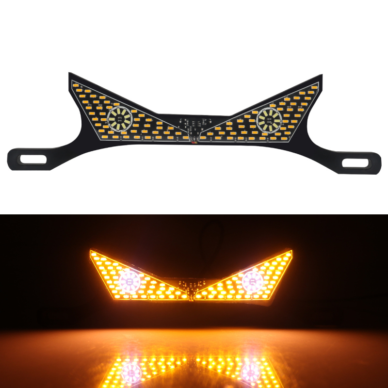 LED svetlo na poznávaciu značku motorky, akrylové telo, 12V, model motor273, univerzálna kompatibilita