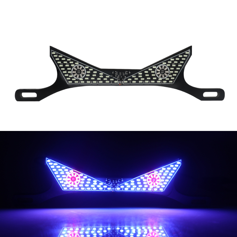 LED svetlo na poznávaciu značku motorky, akrylové telo, 12V, model motor273, univerzálna kompatibilita