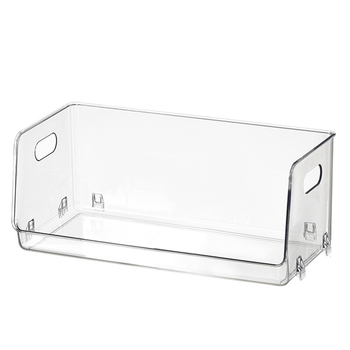 Stolna prozirna kutija za pohranu šalice, kozmetiku i užine; PET plast