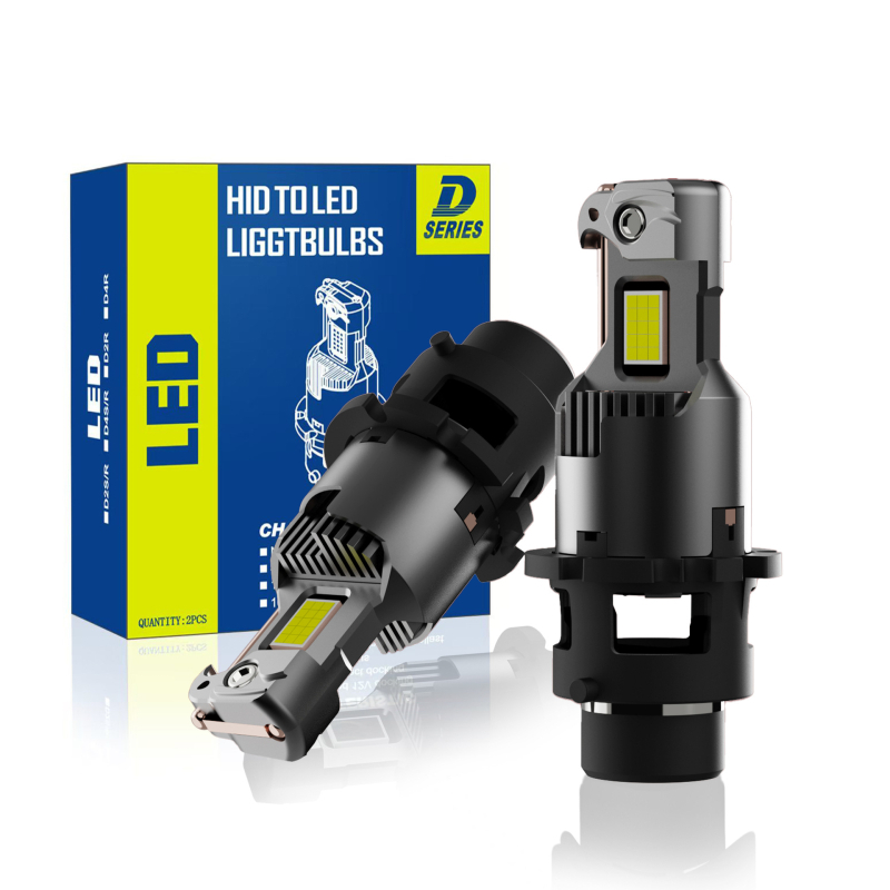 Automobilové LED svetlá D2S/D4S LED náhrada HID Xenón, 60W, 9-40V, 6000LM, IP68, hliníkové puzdro, všetko v jednom