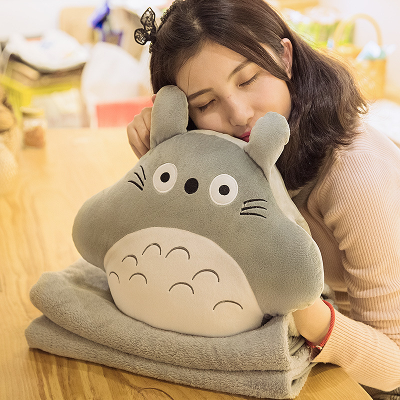 Cuki plüss kézmelegítő párna kézvédővel, irodai pihenő takaró légkondicionálóval, 3 az 1-ben téli alváshoz