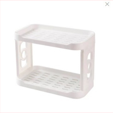 Stolný stojan na šálky, dvojité vrstvy, plastový, prenosný, bez dier, japonský štýl