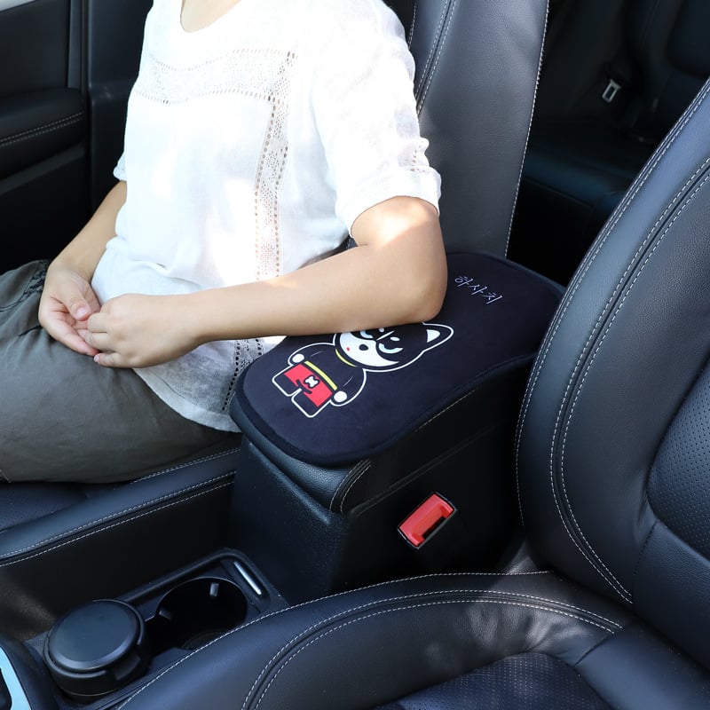 Automobiļa rokas balsts spilvens – korejiešu karikatūru dizains, universāla saderība, modelis SN927, 120 g, pielāgota apstrāde