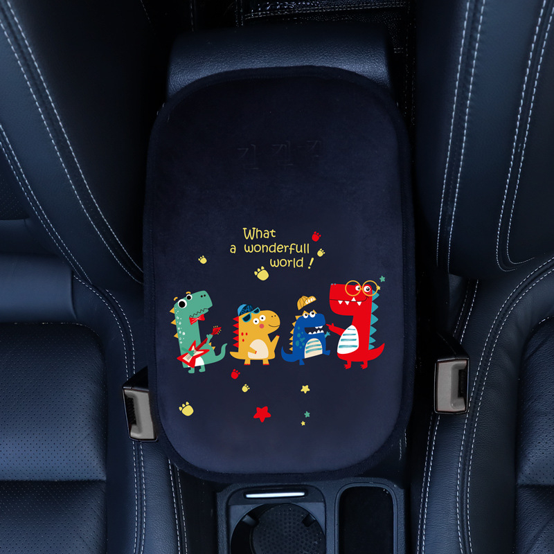 Automobiļa rokas balsts spilvens – korejiešu karikatūru dizains, universāla saderība, modelis SN927, 120 g, pielāgota apstrāde