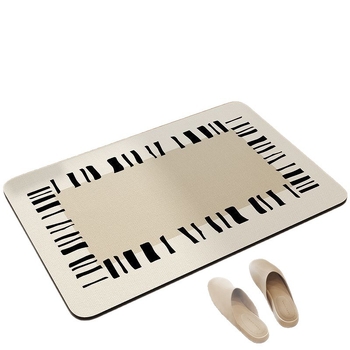 Kúpeľňová rohož na podlahu – silikónová diatómová bahno, protisklzná, nasiakajúca vodu, moderný minimalistický štýl, model 12312312