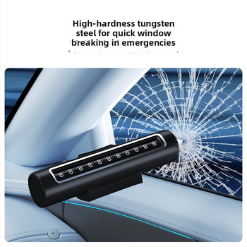 2-v-1 parkovací znak s pohyblivým číslovým štítkom pre telefón na vozidle, kovová konštrukcia, možnosť tlače loga