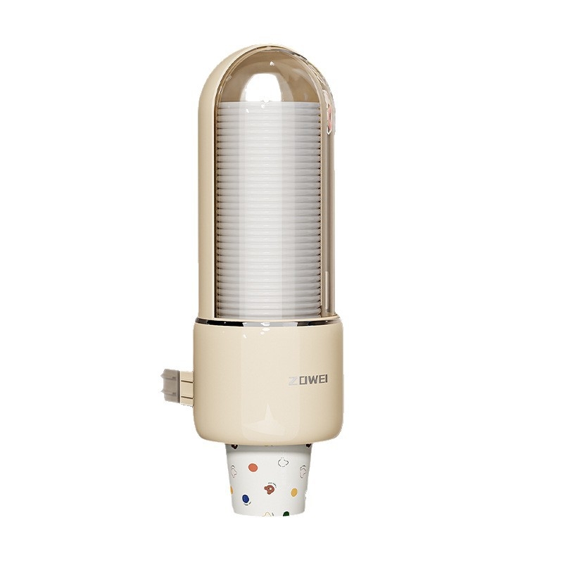 Držiak na poháre k kancelárskemu vodovodu, nástenný, vysúvací, prachotesný, ABS materiál