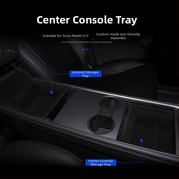 Tesla Model Y un Model 3 centrālās konsoles uzglabāšanas kaste — plastmasa, svars 30, XF-11 preces kods, pielāgošana pieejama