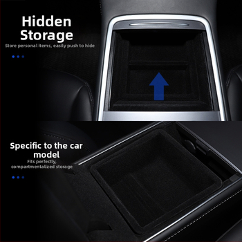 Tesla Model Y un Model 3 centrālās konsoles uzglabāšanas kaste — plastmasa, svars 30, XF-11 preces kods, pielāgošana pieejama
