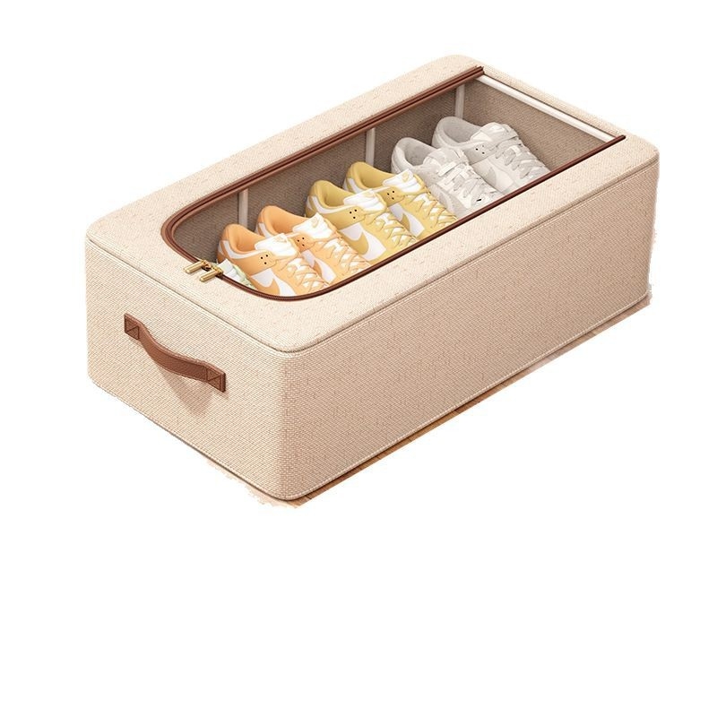 Box na topánky s poklopcom, skladateľný, 27L kapacita, materiál: Tianshan bavlna-lin