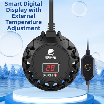 Tyčový ohrievač pre želvy v akváriu s nízkou hladinou vody – mini ohrievač s automatickou konštantnou teplotou, Bocarle, 25-300W, Plast, 228-368 g