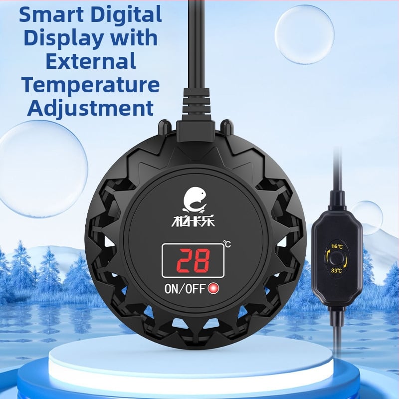 Tyčový ohrievač pre želvy v akváriu s nízkou hladinou vody – mini ohrievač s automatickou konštantnou teplotou, Bocarle, 25-300W, Plast, 228-368 g