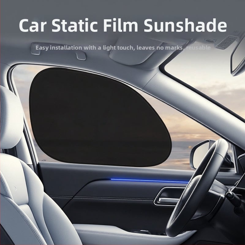 Autok slnečník s slučkou, elektrostatický PVC film pre zadné sklo – podložka na blokovanie svetla pre letnú izoláciu