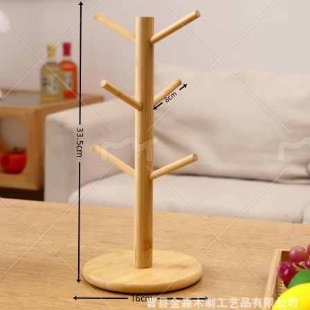 Drevený stolový regál na skladovanie – 3‑poschodový organizér v tvare stromu pre kuchyňu, obývačku a šperky (náramky a náhrdelníky) – Viacúčelový