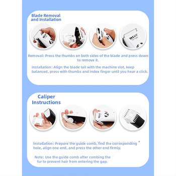 Gentry LB8780 Elektrický strihací strojček pre domáce zvieratá – pre psy, nerezová oceľ, balenie 20 kusov