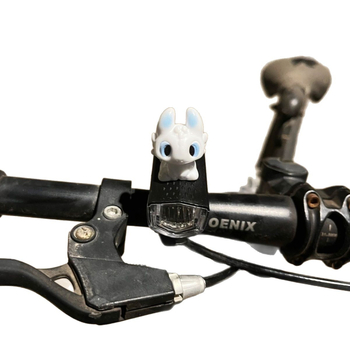 Predné svetlo na bicykel, vodotesné, roztomilý karikatúrny dizajn, nabíjateľné, na nočné jazdy