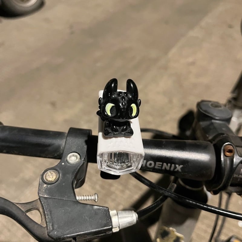 Predné svetlo na bicykel, vodotesné, roztomilý karikatúrny dizajn, nabíjateľné, na nočné jazdy