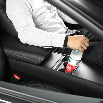 Tesla Model 3/Y Huanxin Edition centrālās konsoles vāciņš, ādas aizsargpadu komplekts lakta atbalam, pielāgošana pieejama