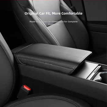 Tesla Model 3/Y Huanxin Edition centrālās konsoles vāciņš, ādas aizsargpadu komplekts lakta atbalam, pielāgošana pieejama