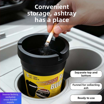Pepeljara za auto, plastična, model AC-806, težina 75 g, brend carfu, namijenjena za unutrašnjost automobila