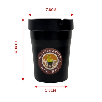 Pepeljara za auto, plastična, model AC-806, težina 75 g, brend carfu, namijenjena za unutrašnjost automobila