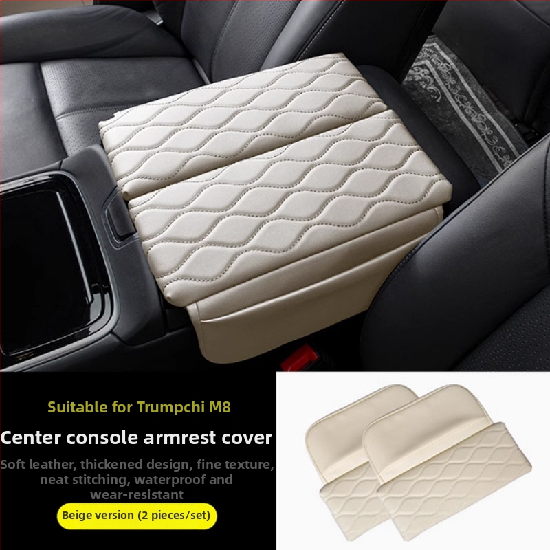 Trumpchi M8/M9 centrālais rokas balsta spilventiņš – āda, zīmols Special, pielāgojams, papildu atbalsts