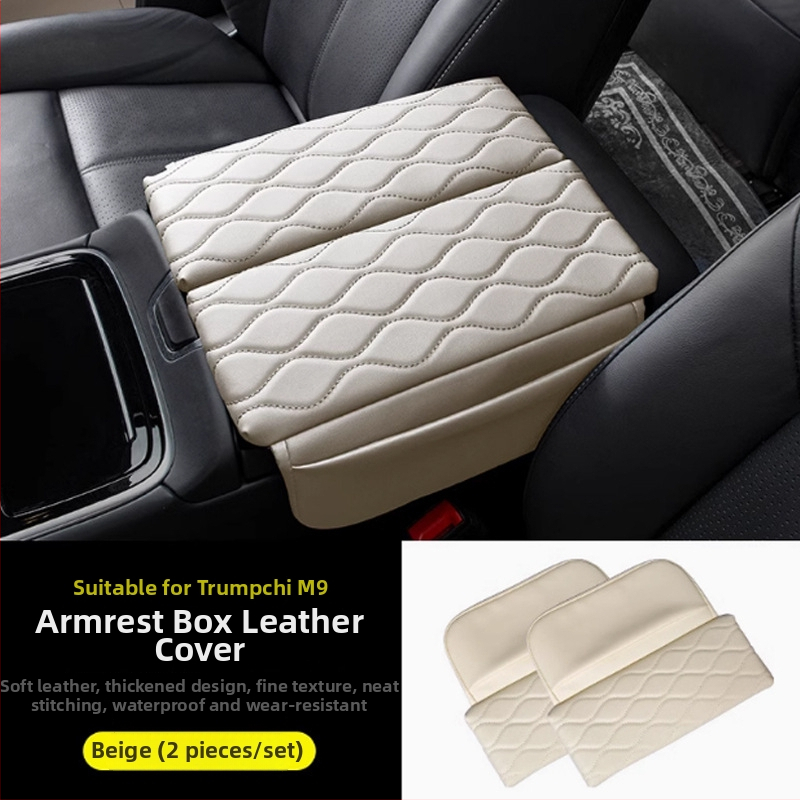 Trumpchi M8/M9 centrālais rokas balsta spilventiņš – āda, zīmols Special, pielāgojams, papildu atbalsts