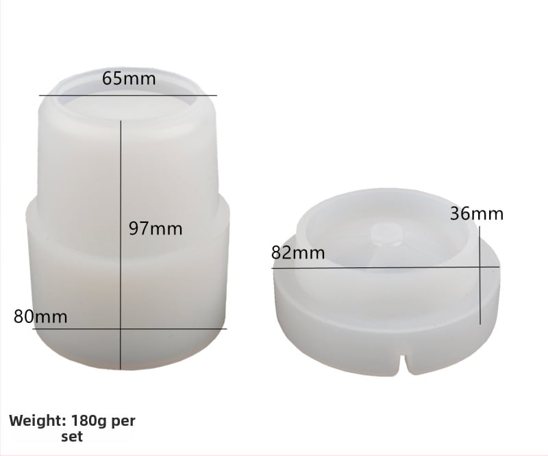 Silikónová valcová forma na popolník do auta, forma na pečenie