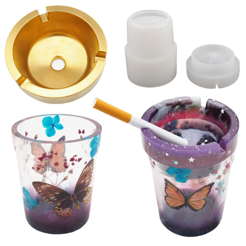 Silikónová valcová forma na popolník do auta, forma na pečenie