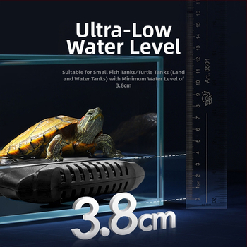Akvarijná ohrievacia tyč pre želvy s konštantnou teplotou – vhodná pre nízku hladinu vody, 25–150W, plast, Jingye