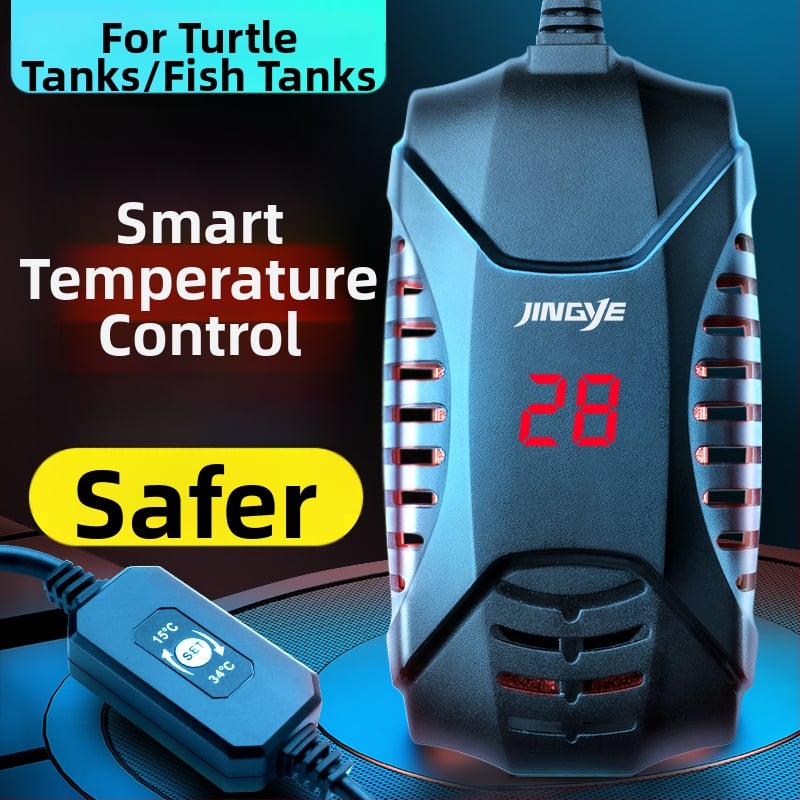 Akvarijná ohrievacia tyč pre želvy s konštantnou teplotou – vhodná pre nízku hladinu vody, 25–150W, plast, Jingye