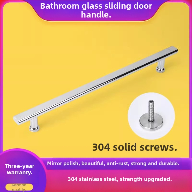 Rukoväť pre sklenené dvere sprchovacieho priestoru - posuvné dvere - 304 nerezová oceľ - moderný štýl