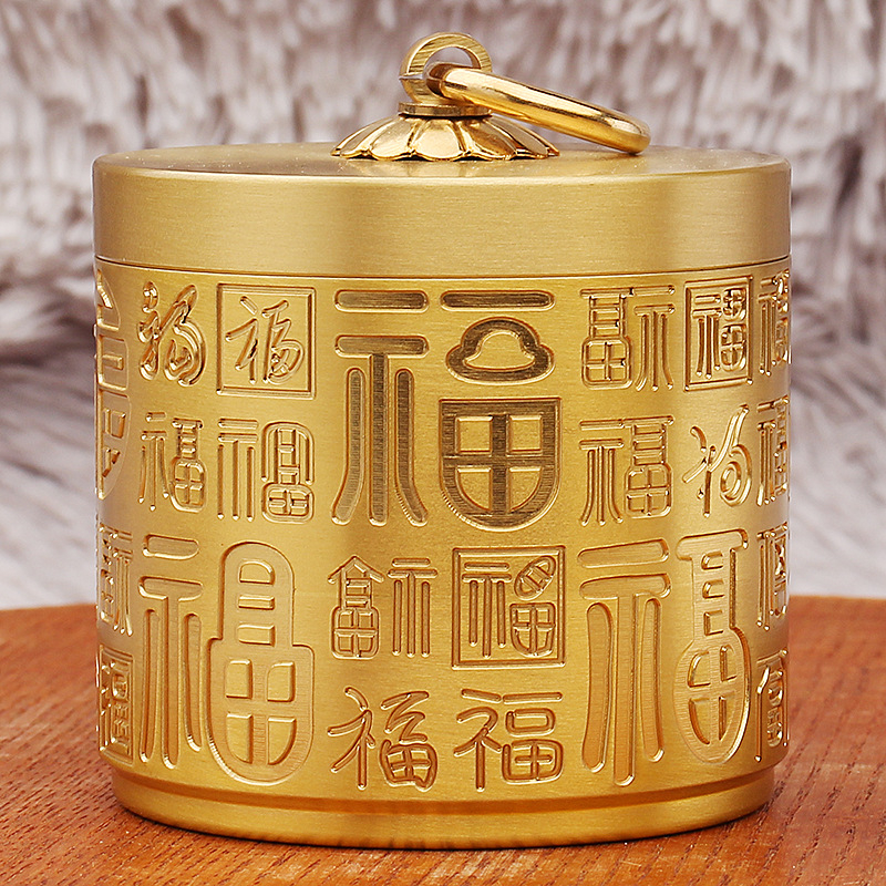 Kovový automobilový popolník s viečkom, Tang Min, čínske štýl