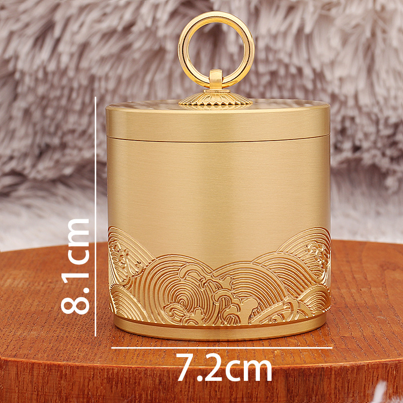 Kovový automobilový popolník s viečkom, Tang Min, čínske štýl