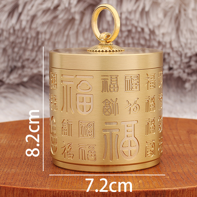 Kovový automobilový popolník s viečkom, Tang Min, čínske štýl