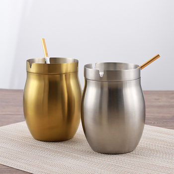 Pepeljara od nehrđajućeg čelika 304 — ponovno upotrebljiva, minimalistički dizajn, tisak logotipa, prilagodljivo