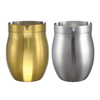 Pepeljara od nehrđajućeg čelika 304 — ponovno upotrebljiva, minimalistički dizajn, tisak logotipa, prilagodljivo