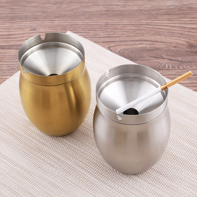 Pepeljara od nehrđajućeg čelika 304 — ponovno upotrebljiva, minimalistički dizajn, tisak logotipa, prilagodljivo