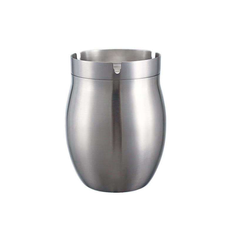 Pepeljara od nehrđajućeg čelika 304 — ponovno upotrebljiva, minimalistički dizajn, tisak logotipa, prilagodljivo