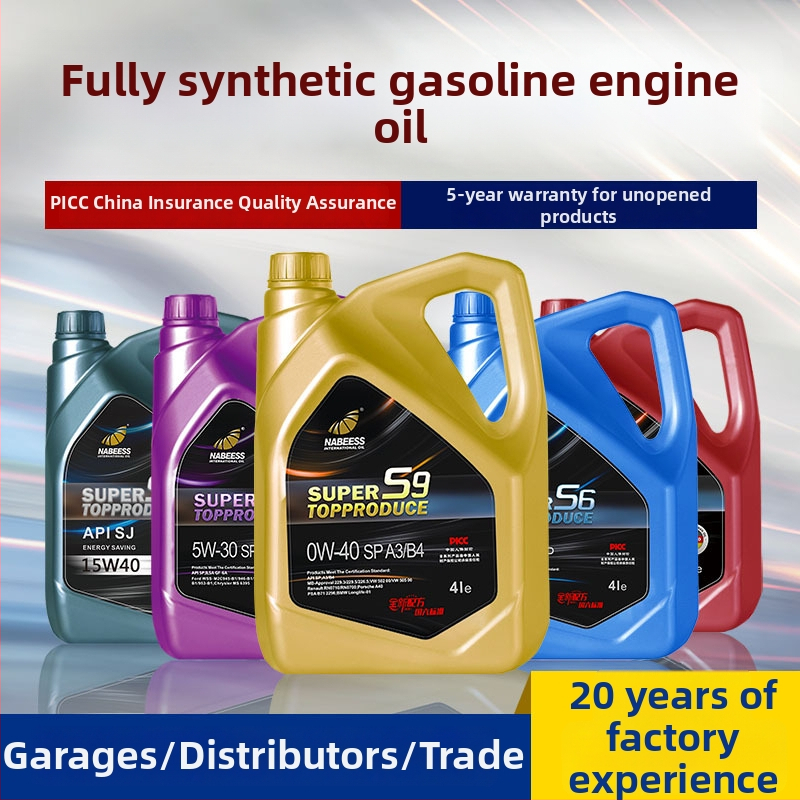 Nabeche SP plne syntetický motorový olej pre sedan, 5W-40, API SN