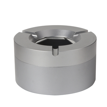 Metalna pepeljara s poklopcem, otvaranje/zavarivanje; dekorativna i skladišna funkcija; ispis logotipa dostupan