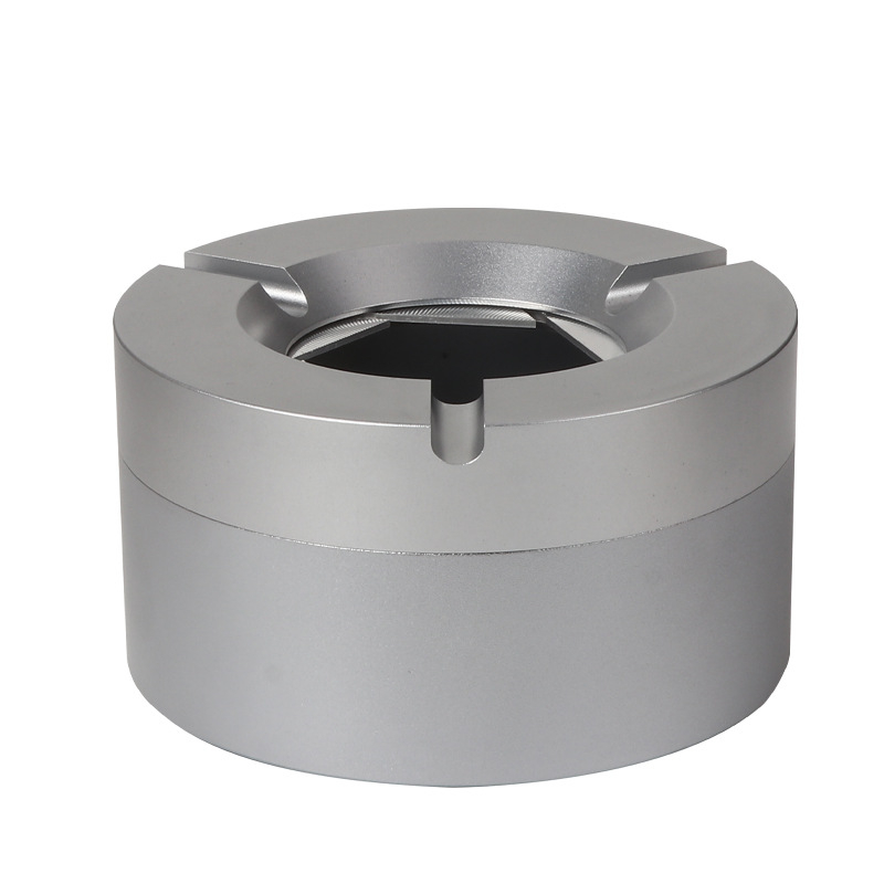 Metalna pepeljara s poklopcem, otvaranje/zavarivanje; dekorativna i skladišna funkcija; ispis logotipa dostupan