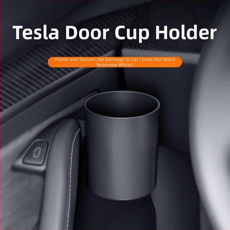 Tesla Model 3/Y Držiak pohára pri dverách – úložná skrinka rukoväť dverí – vnútorné príslušenstvo palubnej dosky