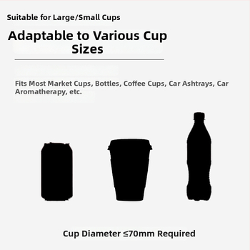 Automobiļu krūžu turētājs gaisa izvadam, no plastmasas, uzstādāms transportlīdzeklī