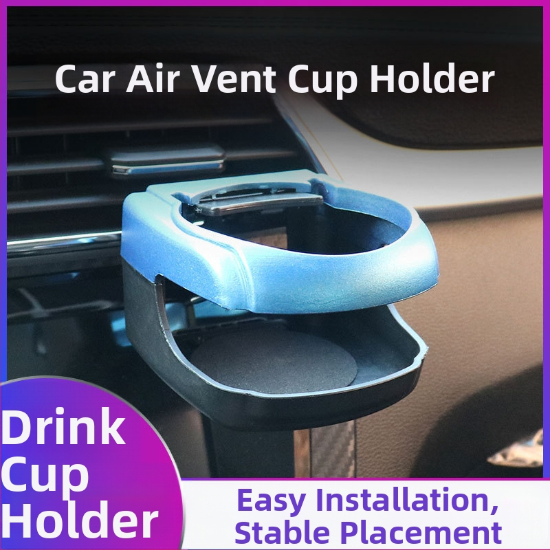 Automobiļu krūžu turētājs gaisa izvadam, no plastmasas, uzstādāms transportlīdzeklī