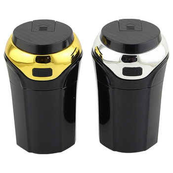 N12A Pepeljara za auto s rasvjetom i poklopcem, plastika, 255 g, lijevanje