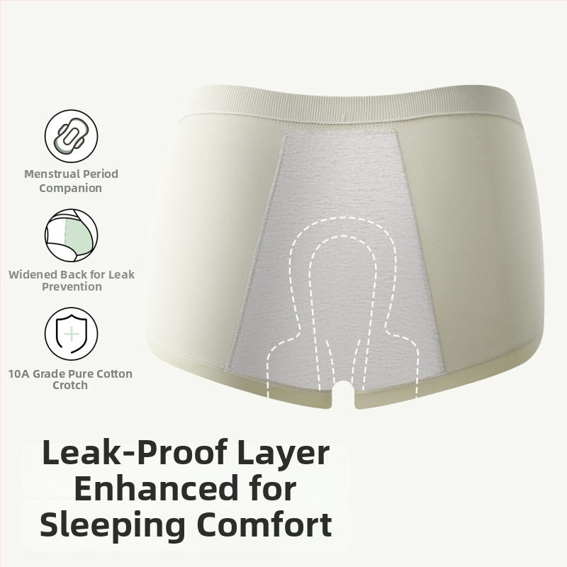 Ženské periodické nohavičky z nylónu, priedušné; stredný pás; jednofarebný model; podšité rozkroku 100% bavlna