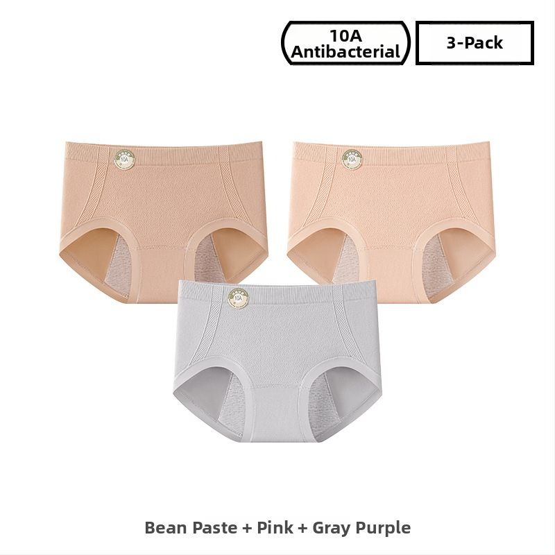 Ženské periodické nohavičky z nylónu, priedušné; stredný pás; jednofarebný model; podšité rozkroku 100% bavlna